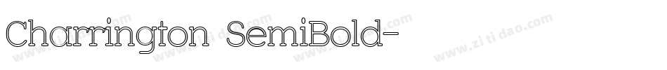 Charrington SemiBold字体转换
